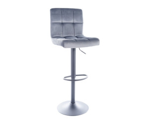 Silla de barra Juneau H-1 (Terciopelo/Patas negras)